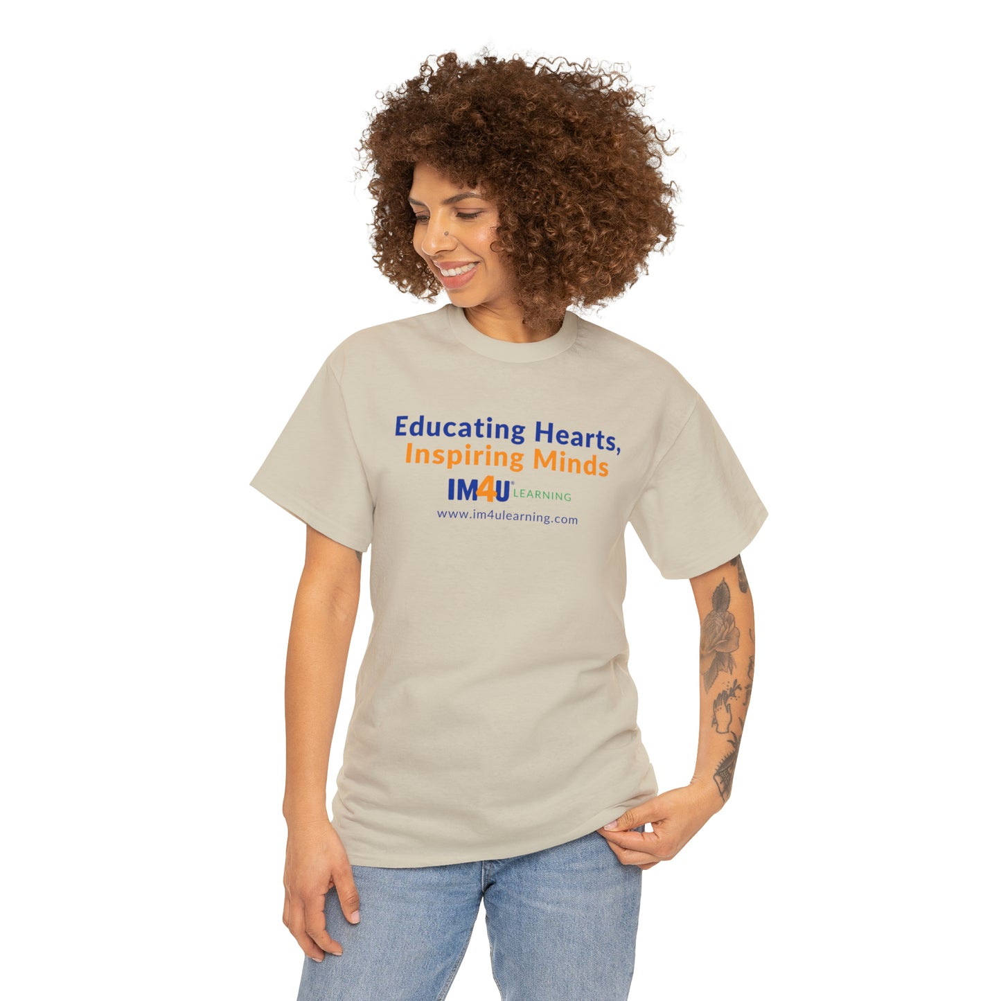 Educating Hearts Inspiring Minds Unisex Heavy Cotton Tee