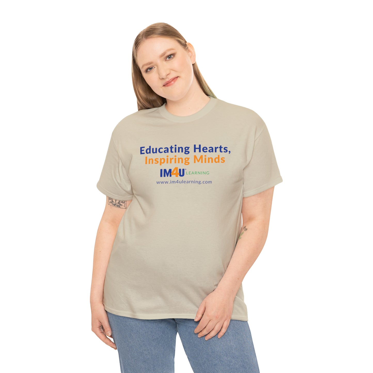 Educating Hearts Inspiring Minds Unisex Heavy Cotton Tee