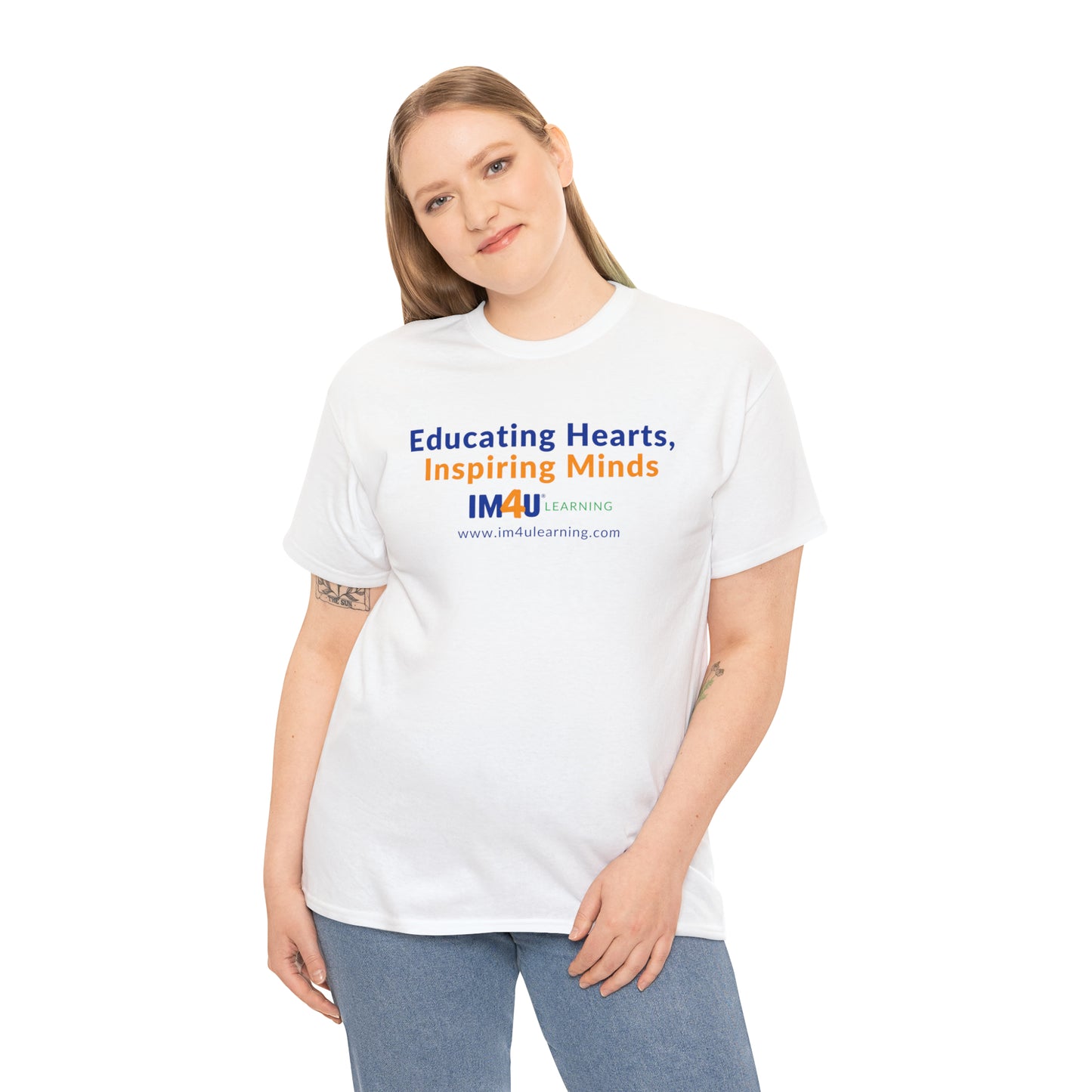 Educating Hearts Inspiring Minds Unisex Heavy Cotton Tee