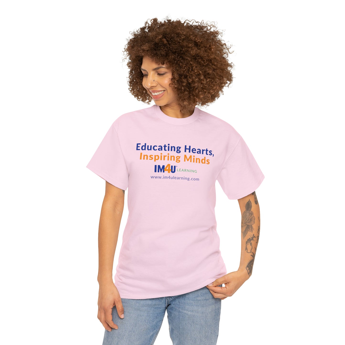 Educating Hearts Inspiring Minds Unisex Heavy Cotton Tee