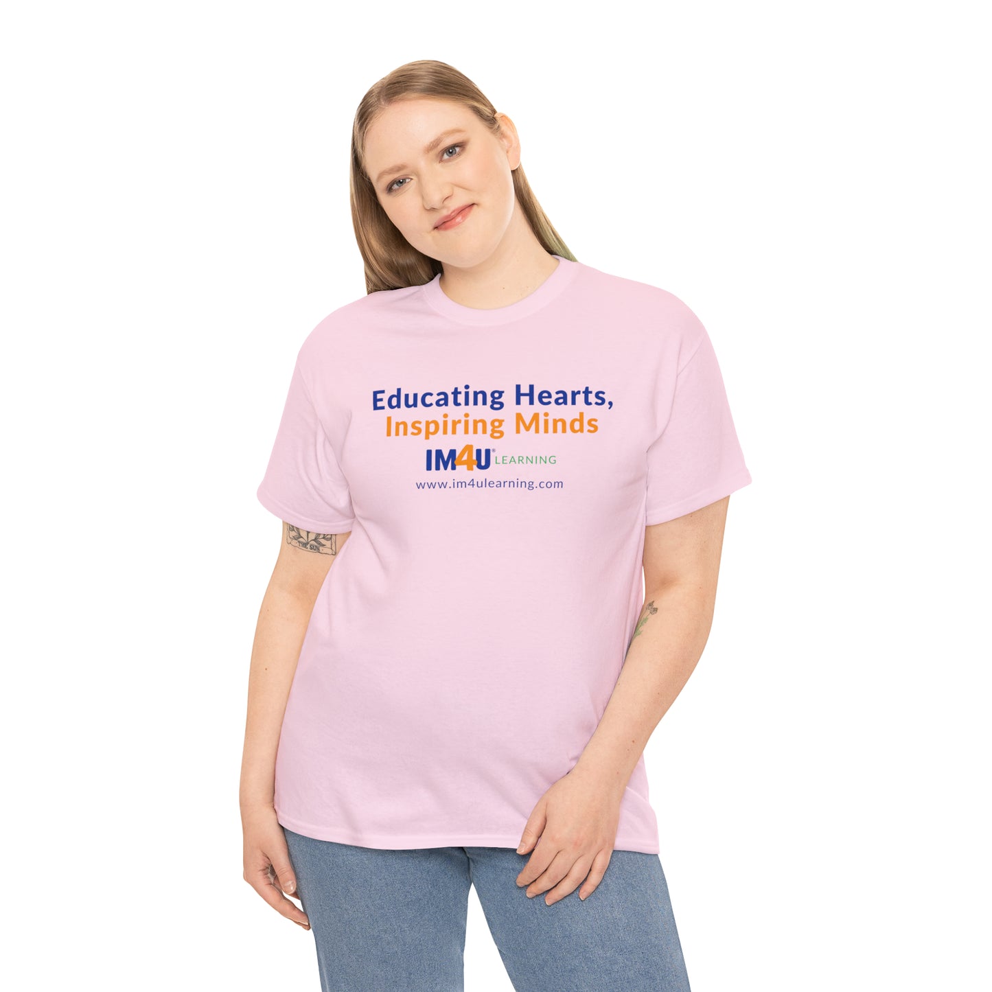 Educating Hearts Inspiring Minds Unisex Heavy Cotton Tee