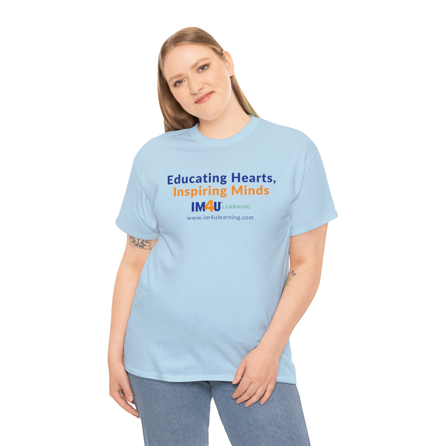 Educating Hearts Inspiring Minds Unisex Heavy Cotton Tee