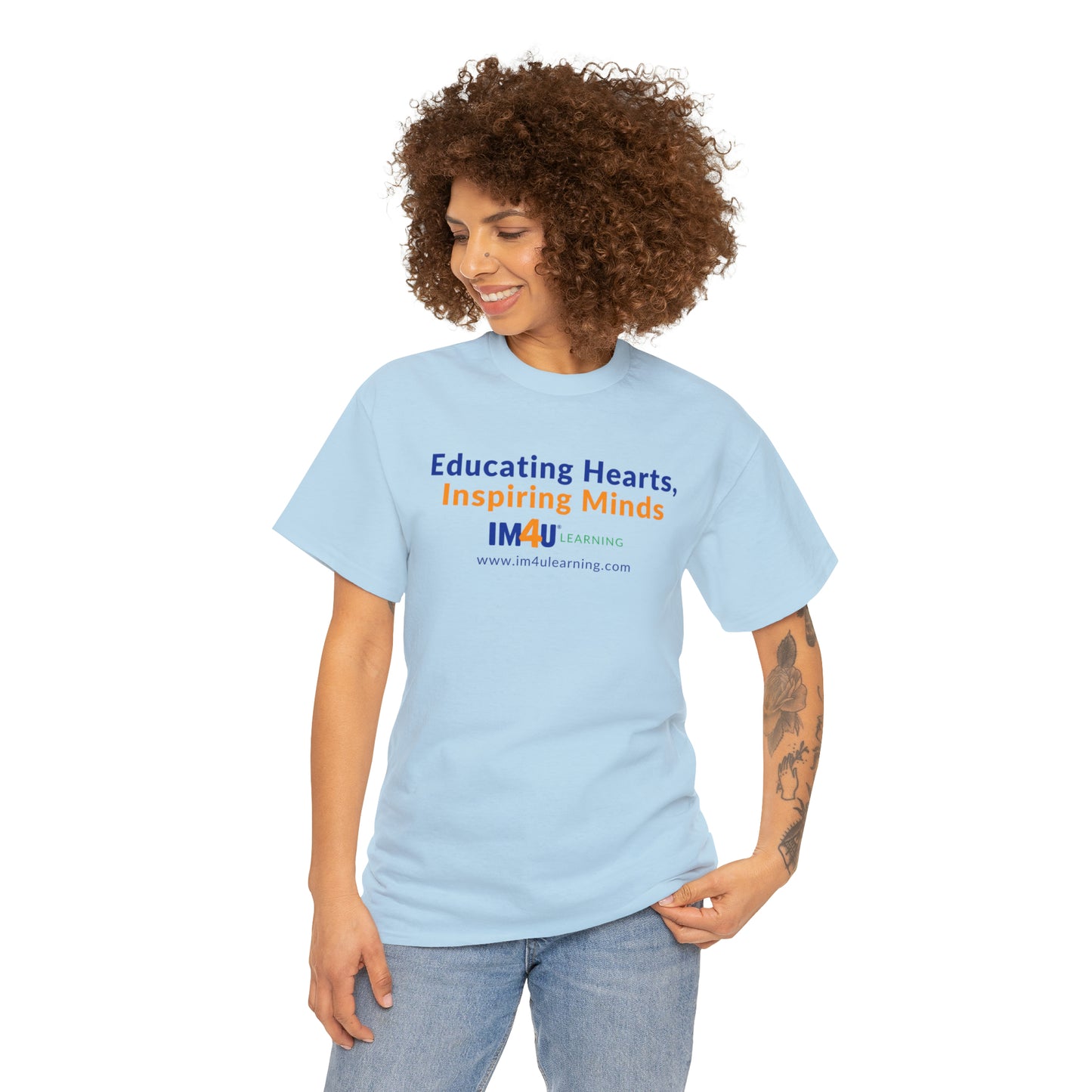 Educating Hearts Inspiring Minds Unisex Heavy Cotton Tee