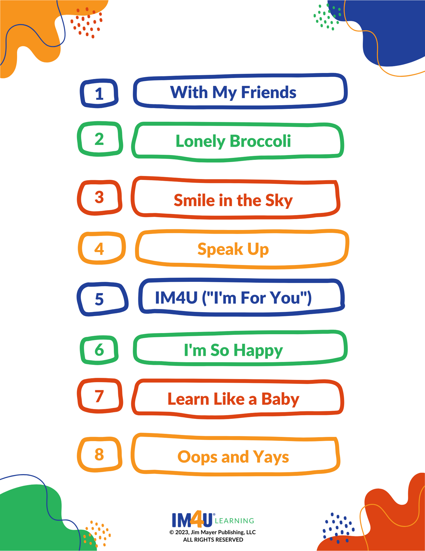 Friendship Basics Song Book